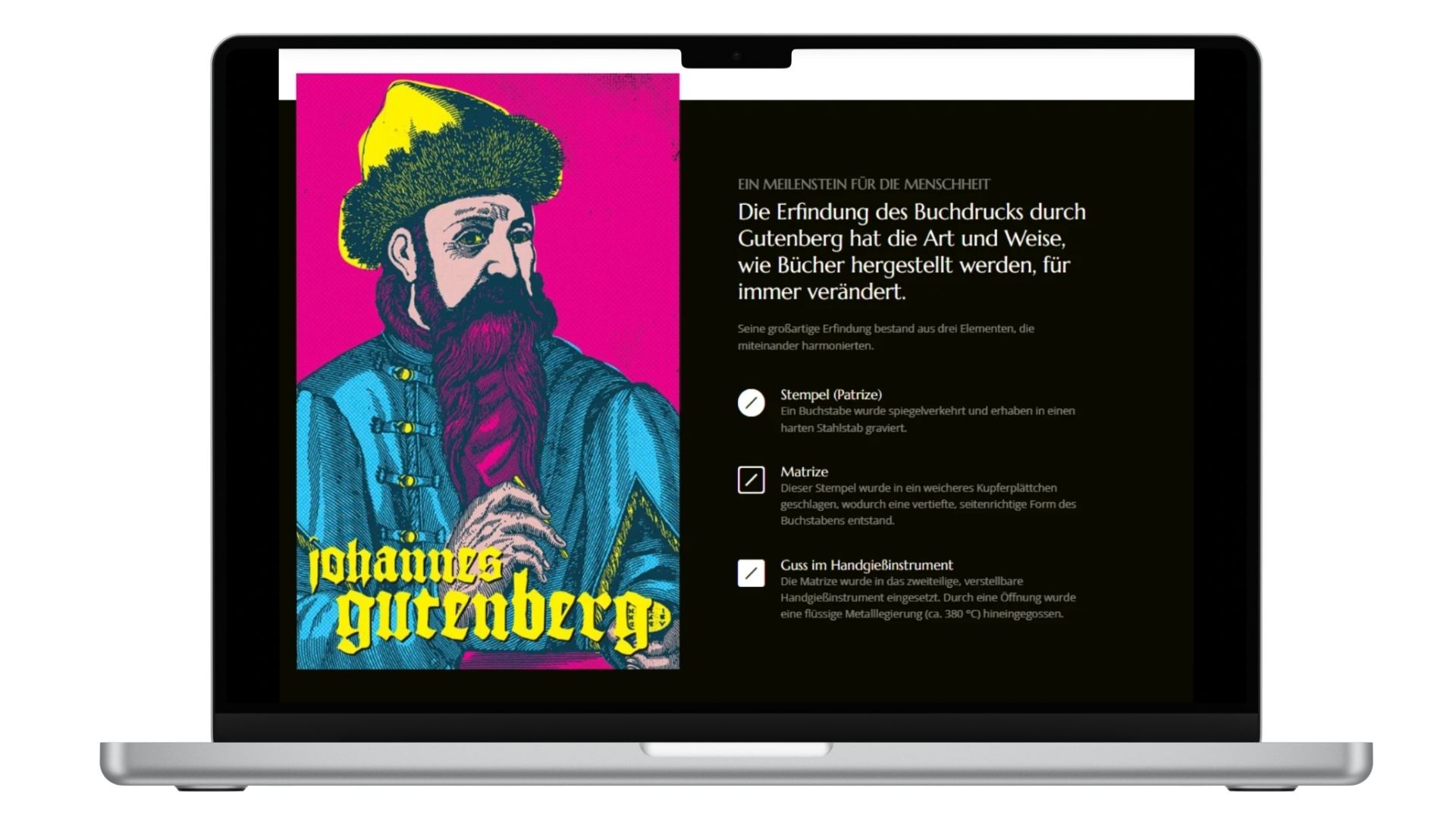 Detail Screen 1 - Typografie & Grid